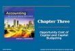 Opportunity Cost of Capital and Capital Budgeting Chapter Three Copyright © 2014 by The McGraw-Hill Companies, Inc. All rights reserved. McGraw-Hill/Irwin