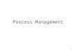 1 Process Management. 2 Process Process is a program in execution; process execution must progress in sequential fashion A process includes: –program