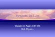 Newtons 1st Law Chapter 4: Pages 130-135 Holt Physics