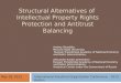 Structural Alternatives of Intellectual Property Rights Protection and Antitrust Balancing Andrey Shastitko Moscow State University; Russian Presidential