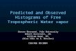 Predicted and Observed Histograms of Free Tropospheric Water vapor Steven Sherwood, Yale University Robert Kursinski, JPL William Read, JPL (Also thks