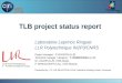 TLB project status report Laboratoire Leprince Ringuet LLR Polytechnique IN2P3/CNRS Project manager : P. BUSSON (LLR) Technical manager / designer : T