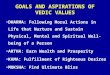 GOALS AND ASPIRATIONS OF VEDIC VALUES DHARMA: Following Moral Actions in Life that Nurture and Sustain Physical, Mental and Spiritual Well-being of a Person