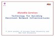 Mutable Services Technology for Building Resilient Network Infrastructures A joint project of Arizona State University and New York University