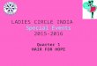 LADIES CIRCLE INDIA Special Events 2015-2016 Quarter 1 HAIR FOR HOPE
