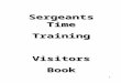 1 Sergeants Time TrainingVisitorsBook. 2 Water Purification and Collection