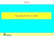 1 OCL The Role of OCL in UML. 2 רשימת הנושאים  מבוא  מרכיבי השפה  דוגמאות  מקורות