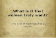 What is it that women truly want? The wife of Bath teaches a lesson 1 Joyce Verschoor Lotte Vermeulen Hanneke Boon