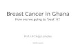 Breast Cancer in Ghana How are we going to ‘beat’ it? Prof J-N Clegg-Lamptey SAMF Launch