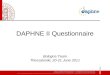 DAPHNE II Questionnaire Bologna Team Thessaloniki, 20-21 June 2011