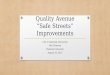 Quality Avenue “Safe Streets” Improvements City of Lakeland, Minnesota Paul Pinkston Hamline University August 18, 2015