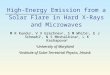 High-Energy Emission from a Solar Flare in Hard X-Rays and Microwaves M R Kundu 1, V V Grechnev 2, S M White 1, E J Schmahl 1, N S Meshalkina 2, L K Kashapova