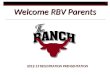 Welcome RBV Parents 2012-13 REGISTRATION PRENSENTATION