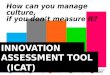 Diverse INSPIRATIO N Measure your level of innovation culture with the ICAT resilient LEADERSHI P experimental SPACE agile PROCESSE S maternal HEART INNOVATION