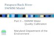 Patapsco/Back River SWMM Model Part II – SWMM Water Quality Calibration Maryland Department of the Environment