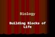 Biology Building Blocks of Life. Definitions for Section 7 Carbohydrate Carbohydrate Monosaccharide Monosaccharide Lipid Lipid Protein Protein Amino acid