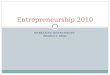 MARKETING INSTRUMENTS: PRODUCT, PRIJS Entrepreneurship 2010