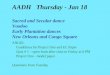 AADH Thursday - Jan 18 Sacred and Secular dance Voodoo Early Plantation dances New Orleans and Congo Square ANGEL Guidelines for Project One and EC Paper