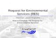 Request for Environmental Services (RES) Missouri Local Programs How to Complete The Request for Environmental Services