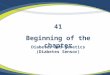 Beginning of the chapter Diabetes and genetics (Diabetes Sensor) 41