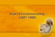 Rizal’s First Homecoming (1887-1888). Rizal’s plans of coming back home As early as 1884, Rizal wanted to go back to the Philippines for the following