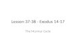 Lesson 37-38 - Exodus 14-17 The Murmur Cycle. The Exodus Any babysitters out there? Remember their willingness and faith during the Passover? Exodus 14:10-12