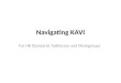 Navigating KAVI For HR Standards Taskforces and Workgroups
