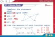 Over Chapter 6 5-Minute Check 1 Complete the statement about parallelogram LMNO. Ch 9.1  OLM  ____ Find the measure of each interior angle. ON LO y =