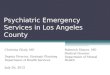 Psychiatric Emergency Services in Los Angeles County Christina Ghaly, MD Deputy Director, Strategic Planning Department of Health Services July 26, 2012