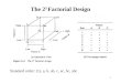 1 The 2 3 Factorial Design Standard order: (1), a, b, ab, c, ac, bc, abc