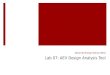 Lab 07: AEV Design Analysis Tool Advanced Energy Vehicle (AEV)