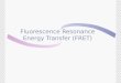 Fluorescence Resonance Energy Transfer (FRET). FRET  Resonance energy transfer can occur when the donor and acceptor molecules are less than 100 A of
