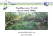 Big Raccoon Creek Watershed TMDL Stakeholder Meeting June 26, 2013