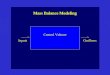 Control Volume Inputs Mass Balance Modeling Outflows