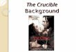 The Crucible Background. The Author: Arthur Miller Born in NYC in 1915. Awarded Pulitzer Prize in 1949. Other well-known plays of his include Death of