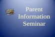 Parent Information Seminar.  Multisensory  Process-Oriented  Systematic, Sequential & Cumulative  Meaning-Based Instructional Approaches