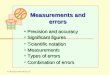 1© Manhattan Press (H.K.) Ltd. Measurements and errors Precision and accuracy Significant figures cientific notation S cientific notation Measurements