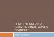 PI OF THE SKY AND GRAVITATIONAL WAVES SEARCHES Adam Zadrożny