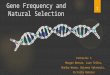 1 Gene Frequency and Natural Selection Fantastic 5 Morgan Benson, Juan Tellez, Shelby Wrona, Brianna Valenzula, Victoria Ramirez