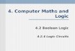 4. Computer Maths and Logic 4.2 Boolean Logic 4.2.4 Logic Circuits
