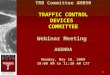 1 TRB Committee AHB50 TRAFFIC CONTROL DEVICES COMMITTEE Webinar Meeting AGENDA Monday, May 18, 2009 10:00 AM to 11:30 AM CST