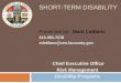 SHORT-TERM DISABILITY Chief Executive Office Risk Management Disability Programs Presented by: Mark LeBlanc 213-351-7278 mleblanc@ceo.lacounty.gov