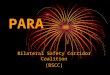PARA Bilateral Safety Corridor Coalition (BSCC). What is PARA? PARA stands for: Prevention/ Prevencion Awareness/ Atencion Reporting/ Reportar Action/Accion