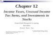 Chapter 12 Income Taxes, Unusual Income Tax Items, and Investments in Stocks Financial and Managerial Accounting 8th Edition Warren Reeve Fess PowerPoint