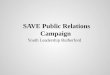 SAVE Public Relations Campaign Youth Leadership Rutherford