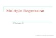Multiple Regression BPS chapter 28 © 2006 W.H. Freeman and Company