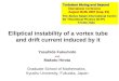 Elliptical instability of a vortex tube and drift current induced by it Turbulent Mixing and Beyond International Conference International Conference August