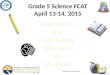 Grade 5 Science FCAT April 13-14, 2015 Department of Science