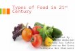 Types of Food in 21 st Century Presented By : David Abdullah Haruka Ayu Suhita Khoirunnisa Meilinda Zarmayana Nur Khairunni