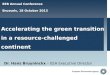 Accelerating the green transition in a resource-challenged continent Dr. Hans Bruyninckx – EEA Executive Director EEB Annual Conference Brussels, 18 October